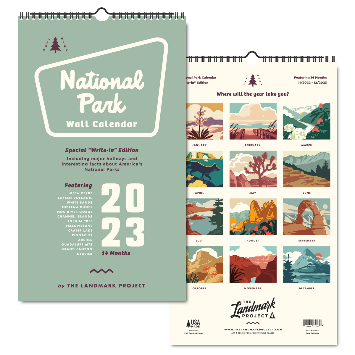 2023 National Parks Calendar