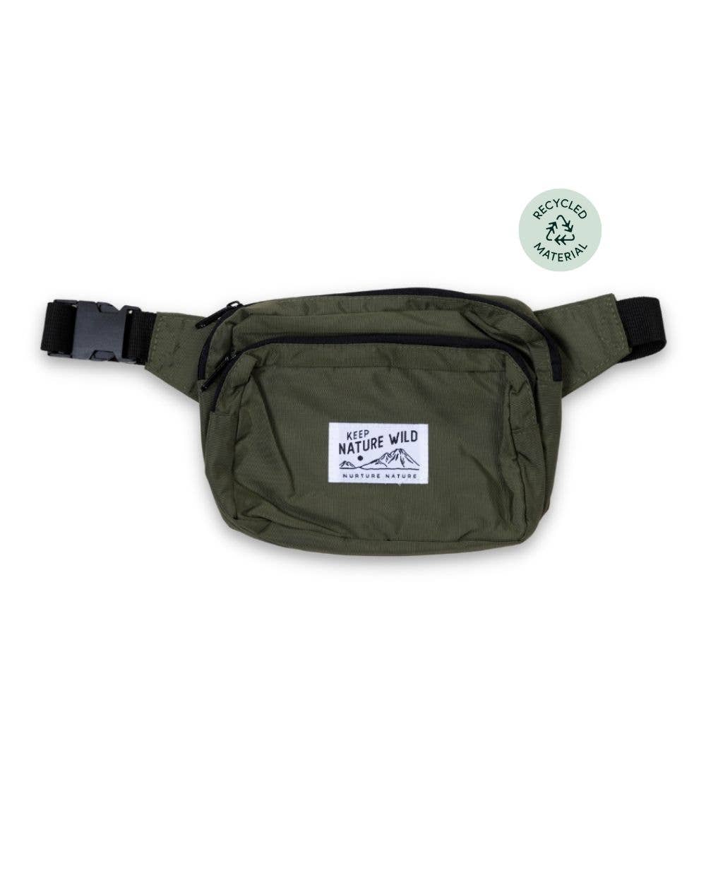 KNW Recycled Fanny Pack - Dark Olive