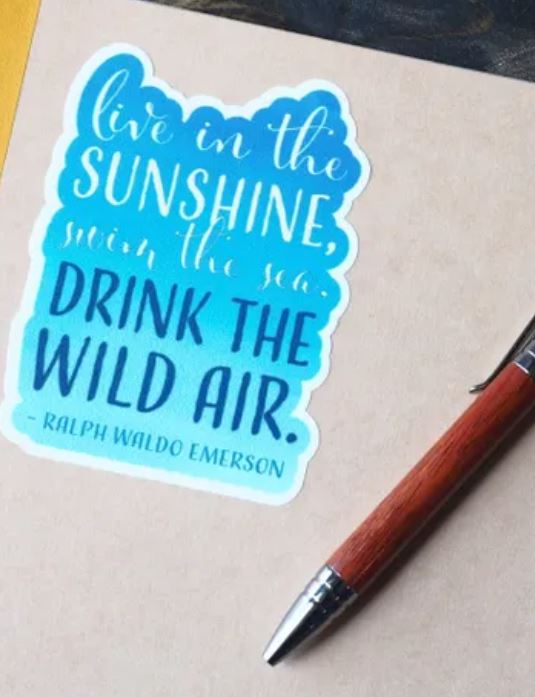 Nature Quote Stickers