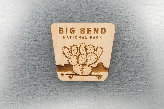 Big Bed National Park Wood Magnet